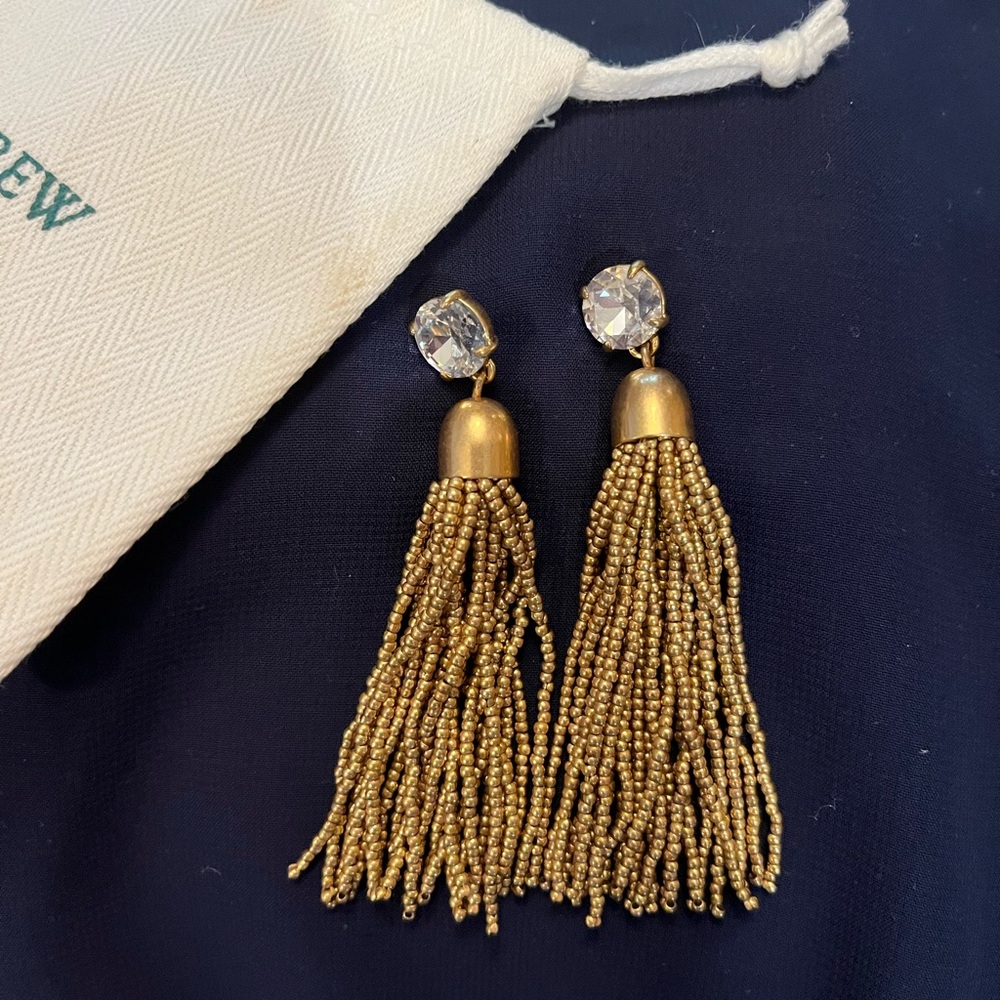 J. Crew tassel earrings